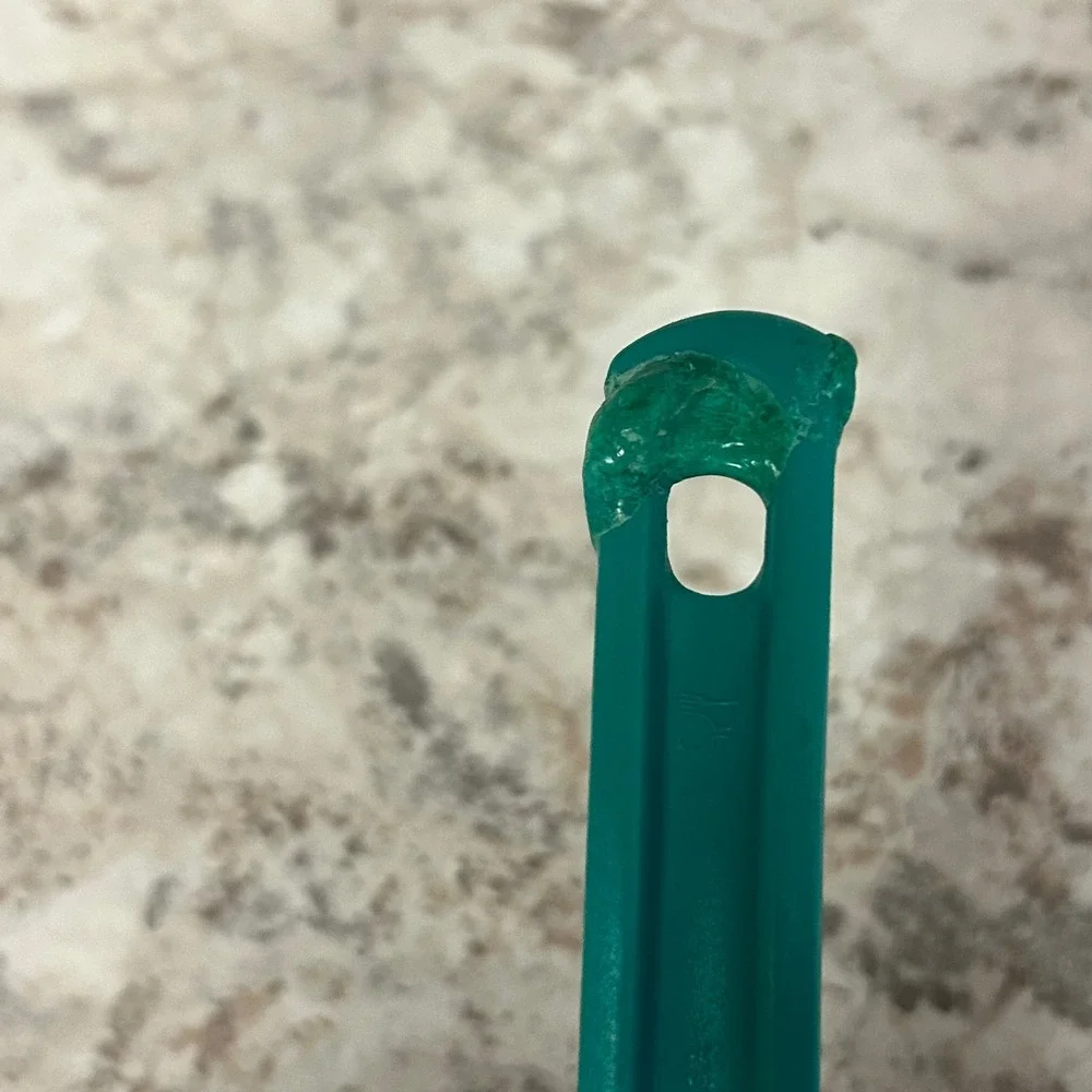 Tupperware Soup Ladle OS Teal Green 3188C-2 Plastic Kitchen Utensil USA